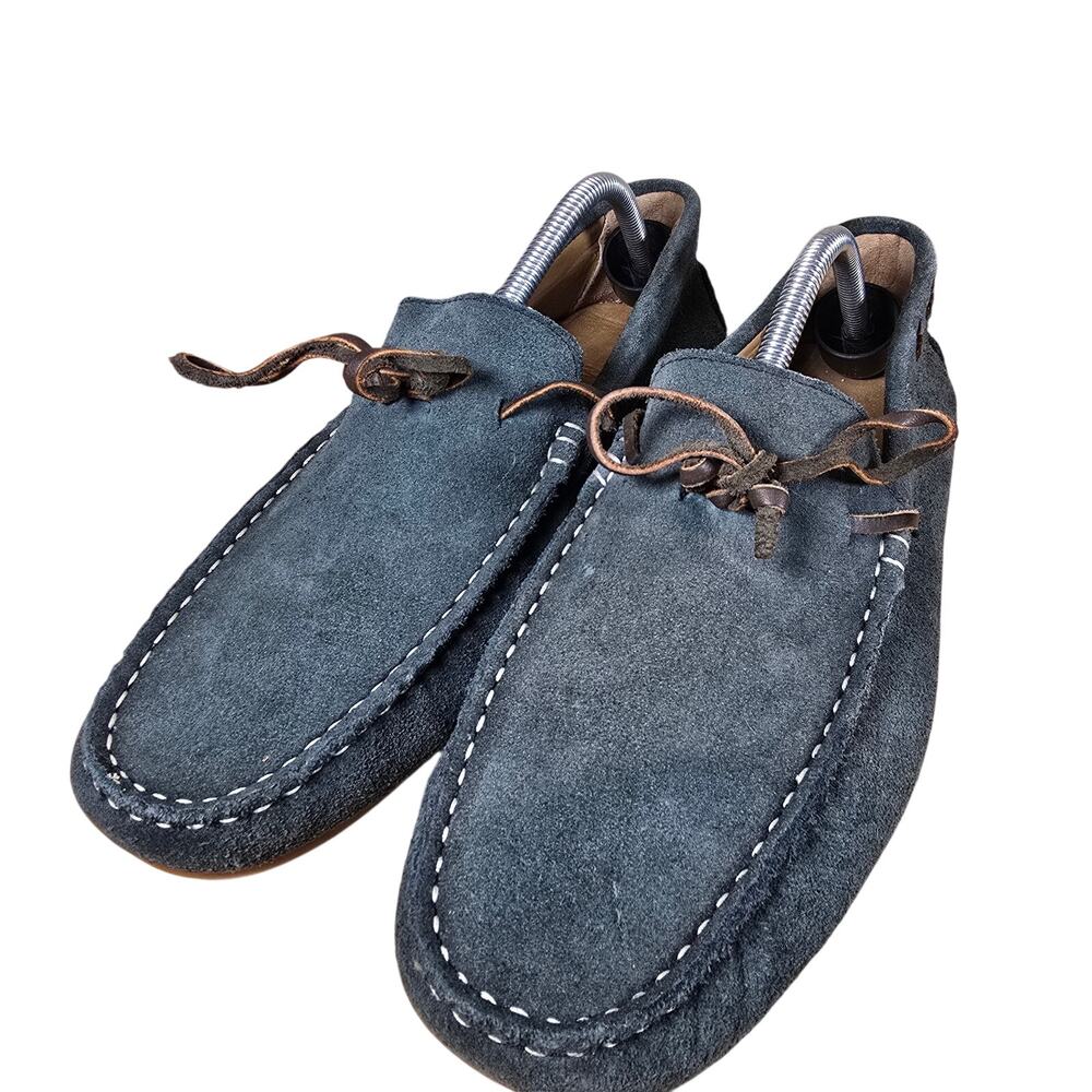 Massimo Dutti Shoes Mens Gray Driving Loafers Tie Slip On men's EU 44 US 10.5-11 - Picture 4 of 11